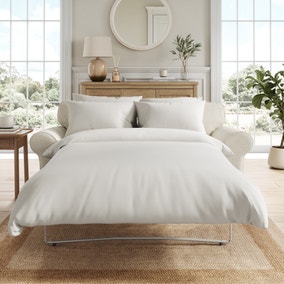 Flori Tonal Plush Chenille 2 Seater Sofa Bed